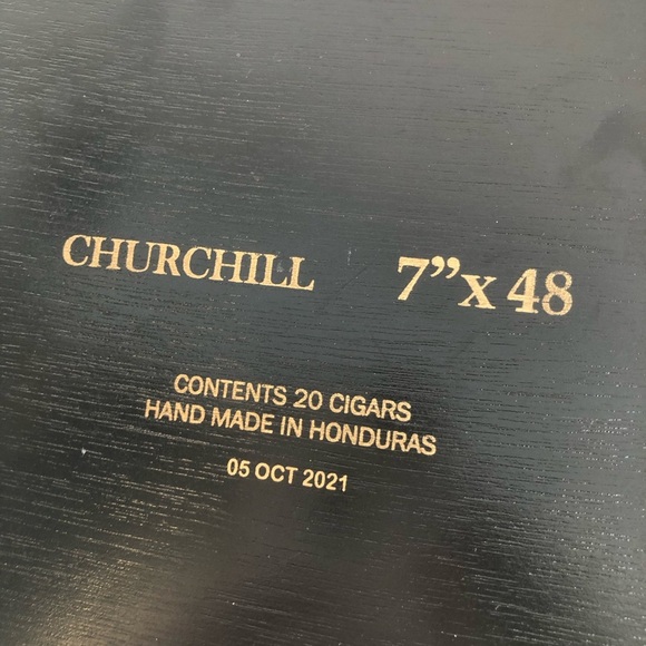 Rocky Patel Churchill Black Wooden Cigar Box - Picture 13 of 14